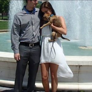 White Graduation Dress.